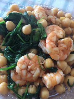 Una foto de Ensalada tibia de garbanzos