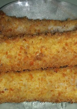 Foto resep Roti Tawar Gulung Coklat Keju Goreng.#bekalsekolahwisnu#Maree