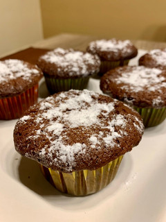 Una foto de Magdalenas de chocolate
