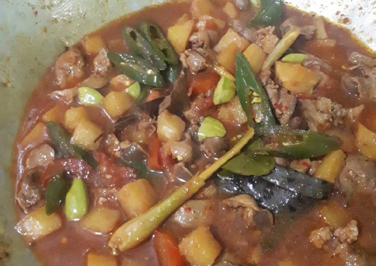 Resep Ati empela saus tiram Anti Gagal