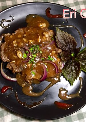 Hình của món Beef steak kiểu Việt.