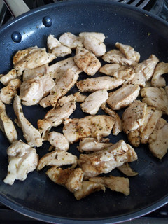 A picture of Seasoned Chicken for Wraps or Quesadillas.