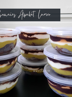 Foto resep Brownies Alpukat Lumer - Dessert Box