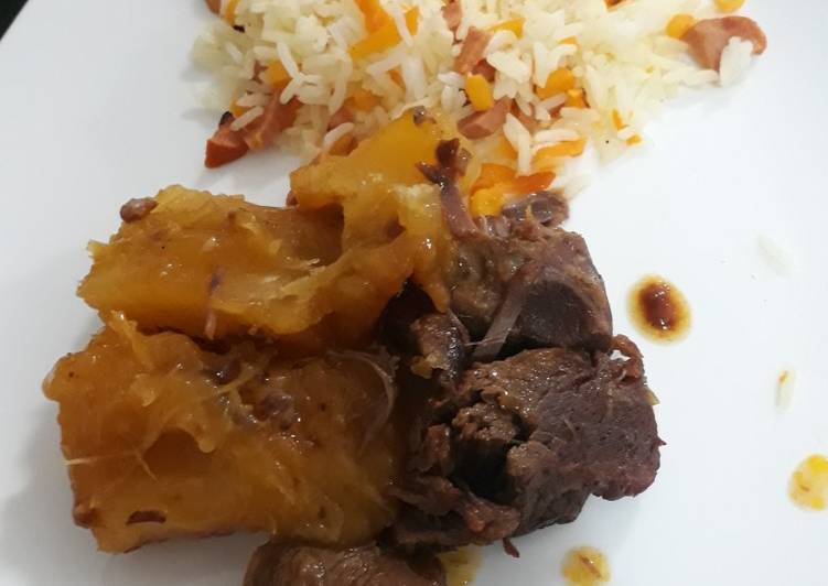 Carne de panela com mandioca - Tudogosreceitas
