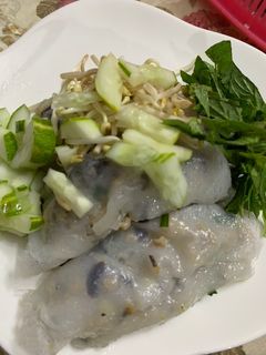 Hình của món Bánh cuốn bằng chảo.