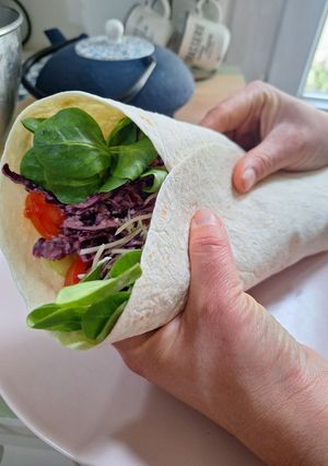 Une photo de Wraps au chou rouge