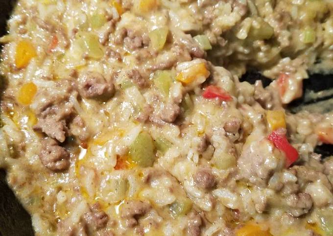 Simple Way to Make Super Quick Homemade Hamburger and Rice