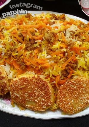 عکسی از دستور هویج پلو عربی 🌸
