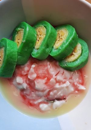 Foto resep Es Pisang Ijo