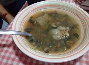 Una foto de Sopa negra