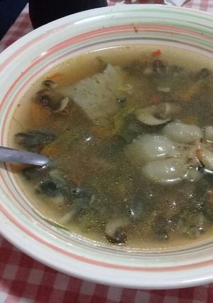 Una foto de Sopa negra