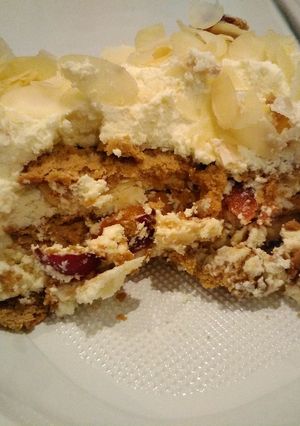 Foto principal de Pastel de galletas y fruta