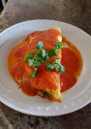 Una foto de Omelette vegetariano