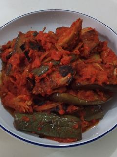 Foto resep Tongkol terong balado