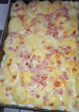 Una foto de Milhojas de papas