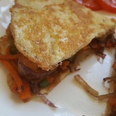 A picture of Sausage & Carrot Omelette.