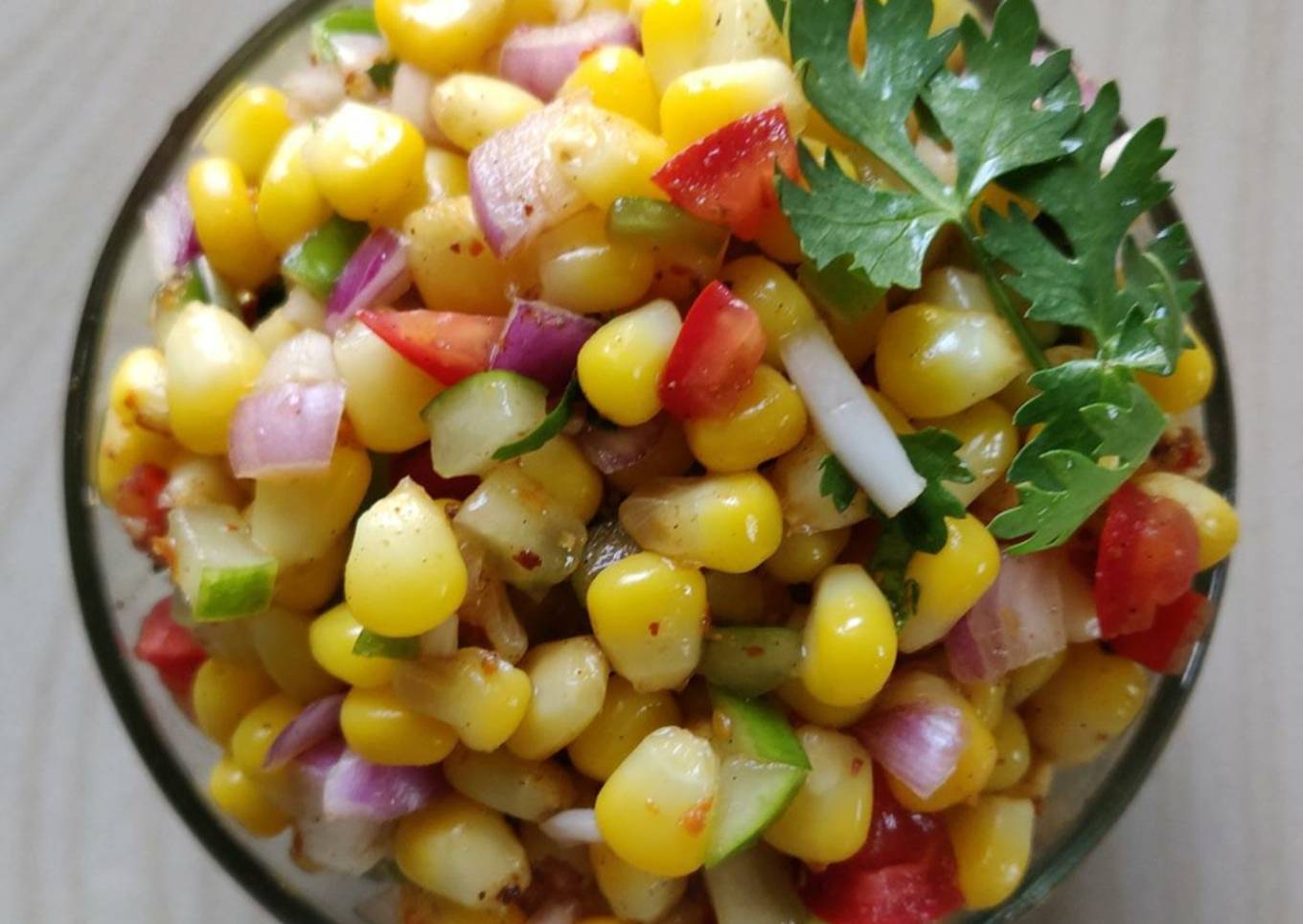 Sweet corn chaat