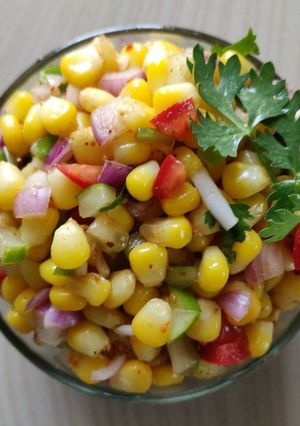 A picture of Sweet corn chaat.