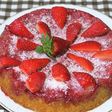 Volteado de fresas y coco