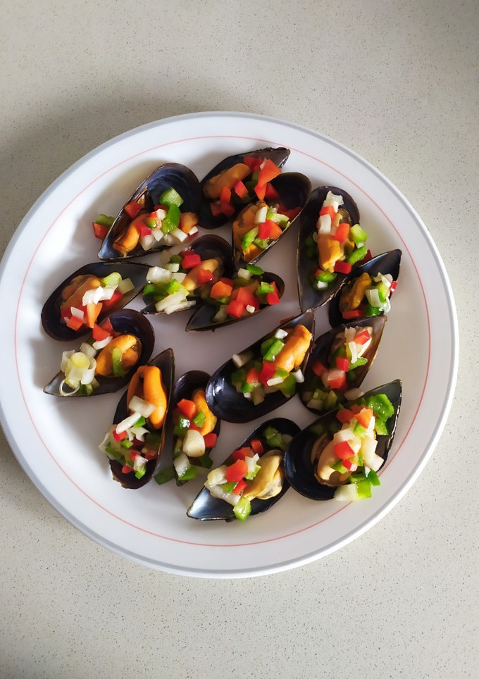 Una foto de Mejillones en vinagreta