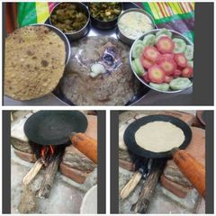 A picture of Bajare ki roti.
