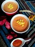 Velouté de maïs à la tomate et au piment
