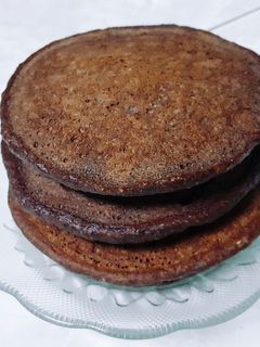 Hình của món Pancake series No.3 - Pancake yến mạch chocolate chuối.