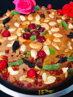 A picture of Jaggery Wheat flour Cake.