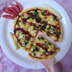 Dhokla Pizza A picture of Dhokla Pizza.