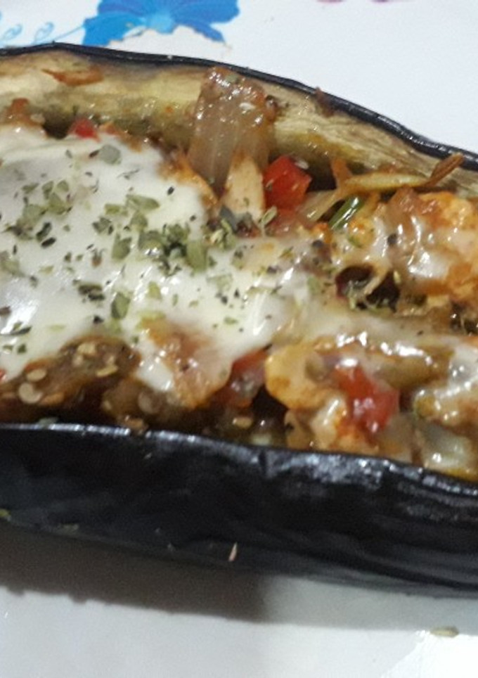 Una foto de Berenjena rellena
