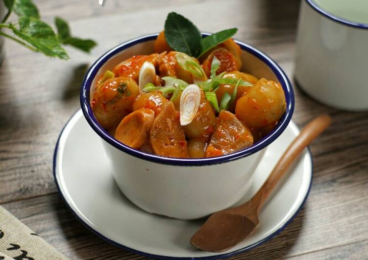 makanan Cilok Pedas - awet kenyalnya yang Lezat