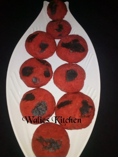 A picture of Red velvet cookies.