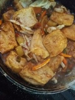 Foto resep Semur tahu ayam sayur