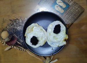 Una foto de Huevos fritos con huevas de lumpo
