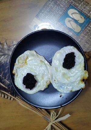 Una foto de Huevos fritos con huevas de lumpo