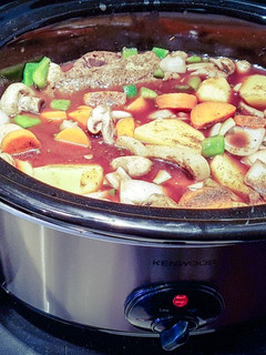 A picture of Warrior beef stew.