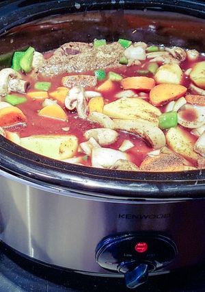 A picture of Warrior beef stew.