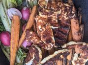 A picture of grilled halloumi