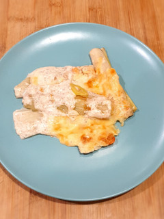 Una foto de Puerros gratinados con bechamel