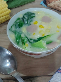 Foto resep Sup Jagung Pokcoy