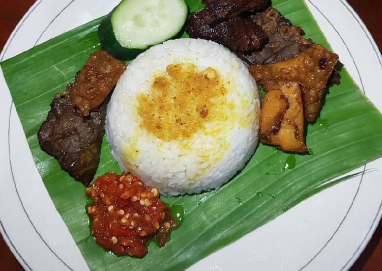 Nasi babat sambal korek Surabaya