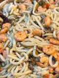 Noodles con gamberi