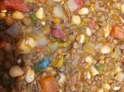 A picture of brown lentil