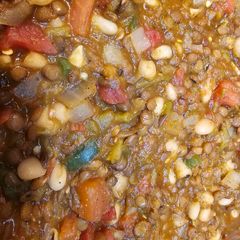 A picture of Denver Style Lentil Green Chile.