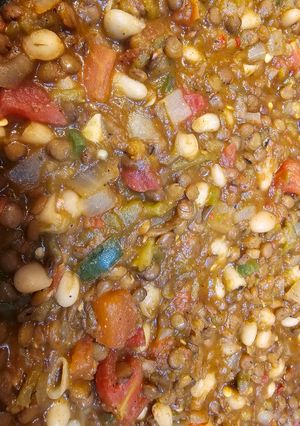 A picture of Denver Style Lentil Green Chile.
