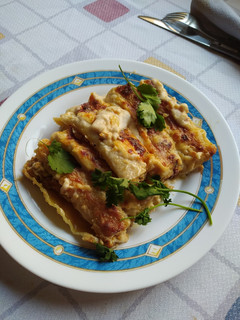 Una foto de Canelones de tofu