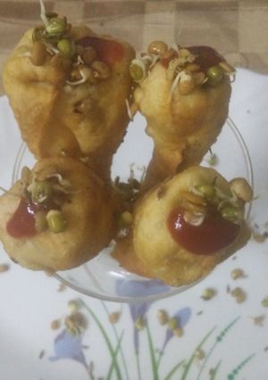 A picture of Sprouts Cone Chaat.