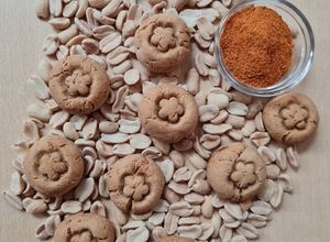 Una foto de Galletas de mantequilla de maní saladas
