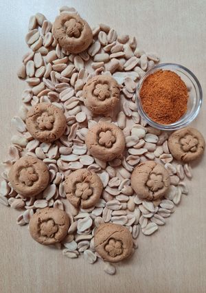 Una foto de Galletas de mantequilla de maní saladas