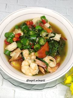 Foto resep Tumis Pakis & Udang Saus tiram